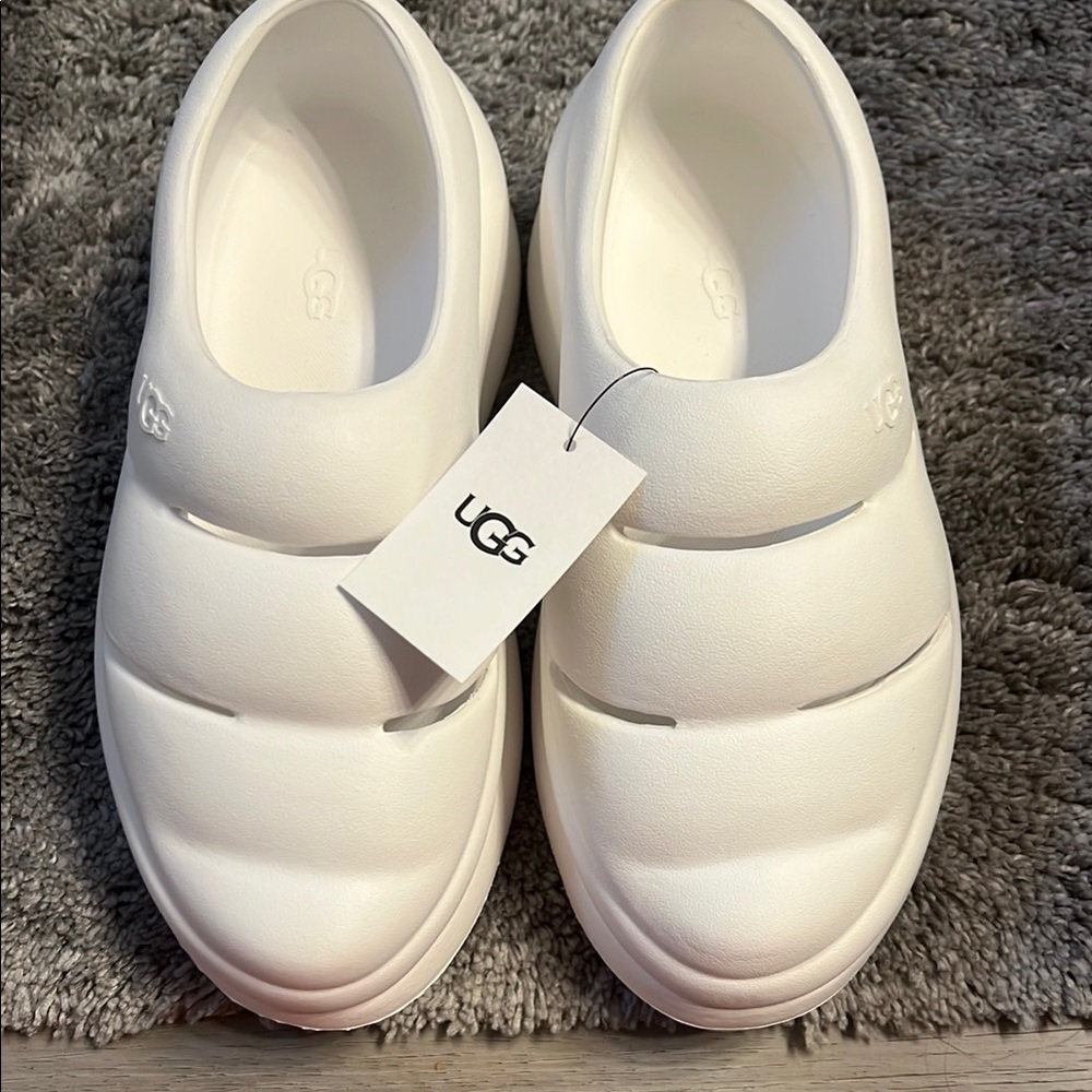 UGG White Slip-On Shoes